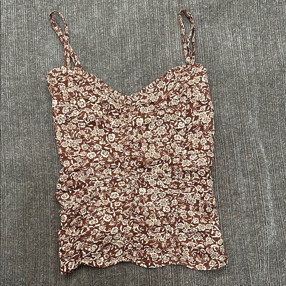 Floral Brown Women's Top